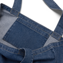 Load image into Gallery viewer, Authenticity is my Aesthetic organic denim tote bag