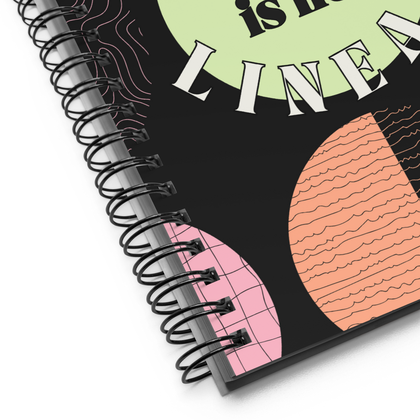 "Healing is not linear" Spiral notebook journal