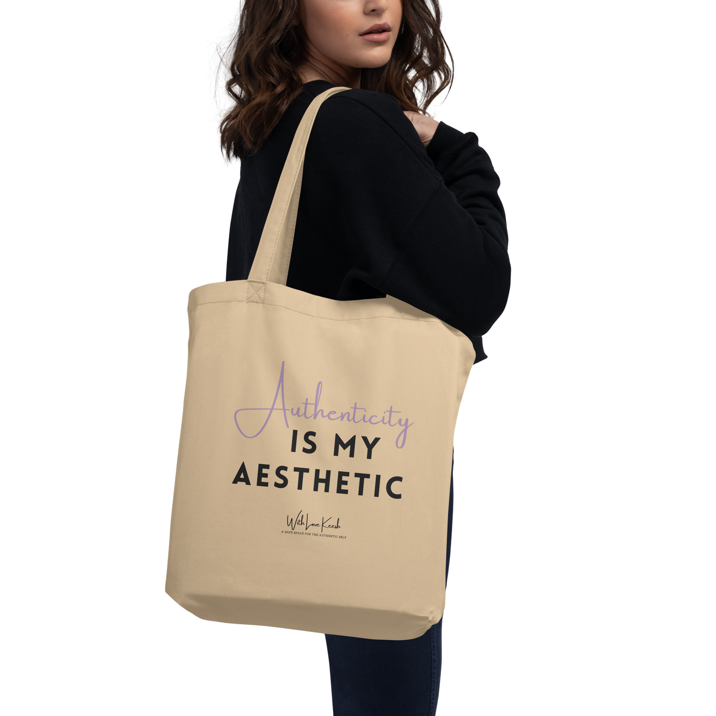 Original affirmations created to inspire you to live your authentic truth! Beautiful designs and colors. Say goodbye to plastic and bag your goodies in this organic cotton tote bag. There’s more than enough room for groceries, books, and anything in between.