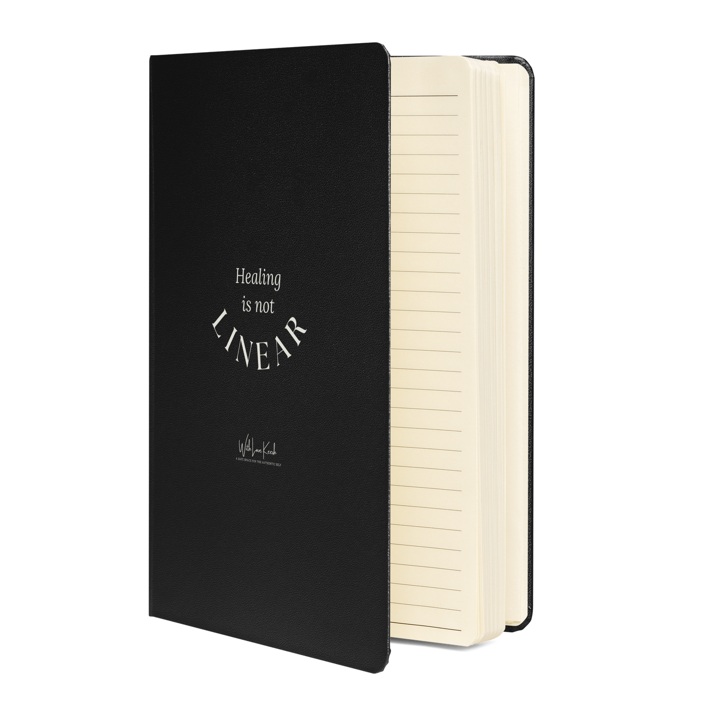 "Healing is not linear" Hardcover bound notebook
