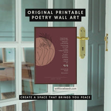 Load and play video in Gallery viewer, Positive and powerful original poems for self love, healing journeys, shadow work, inner child healing, inspirational quotes, divine feminine energy healing, motivational poems perfect for poetry lovers.
