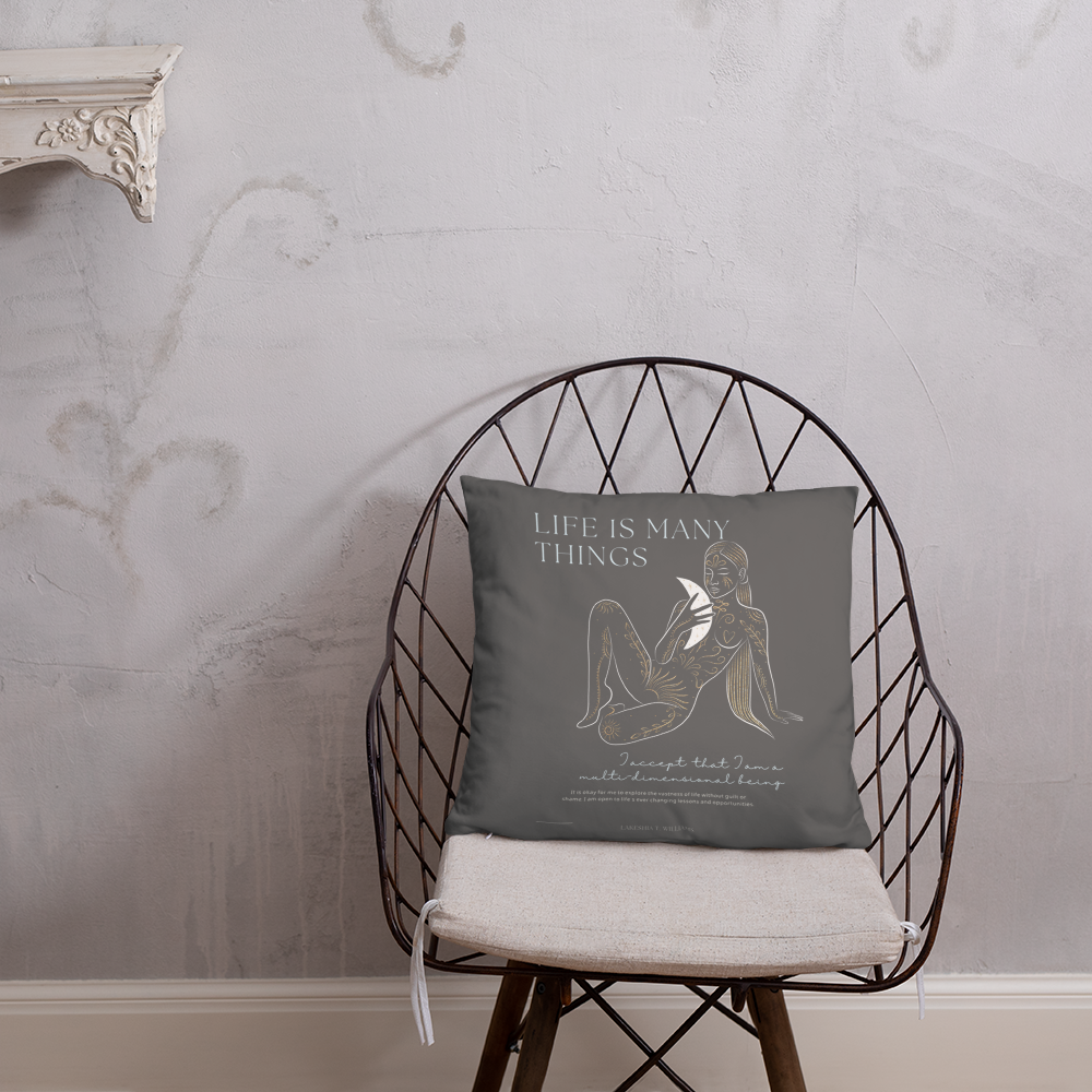 Original poetry created to inspire you to live your authentic truth! Beautiful designs and colors. A strategically placed accent can bring the whole room to life, and this pillow is just what you need to do that. What's more, the soft, machine-washable case with the shape-retaining insert is a joy to have long afternoon naps on.