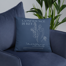 Load image into Gallery viewer, Original poetry created to inspire you to live your authentic truth! Beautiful designs and colors. A strategically placed accent can bring the whole room to life, and this pillow is just what you need to do that. What&#39;s more, the soft, machine-washable case with the shape-retaining insert is a joy to have long afternoon naps on.
