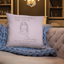 Load image into Gallery viewer, Original poetry created to inspire you to live your authentic truth! Beautiful designs and colors. A strategically placed accent can bring the whole room to life, and this pillow is just what you need to do that. What&#39;s more, the soft, machine-washable case with the shape-retaining insert is a joy to have long afternoon naps on.
