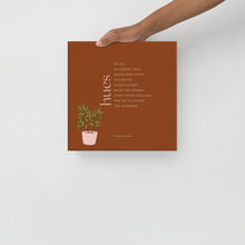 Load image into Gallery viewer, Original poetry created to inspire you to live your authentic truth! Beautiful designs and colors. Looking to add a little flair to your room or office? Look no further - this canvas print has a vivid, fade-resistant print that you&#39;re bound to fall in love with.
