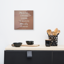 Load image into Gallery viewer, Original poetry created to inspire you to live your authentic truth! Beautiful designs and colors. Looking to add a little flair to your room or office? Look no further - this canvas print has a vivid, fade-resistant print that you&#39;re bound to fall in love with.
