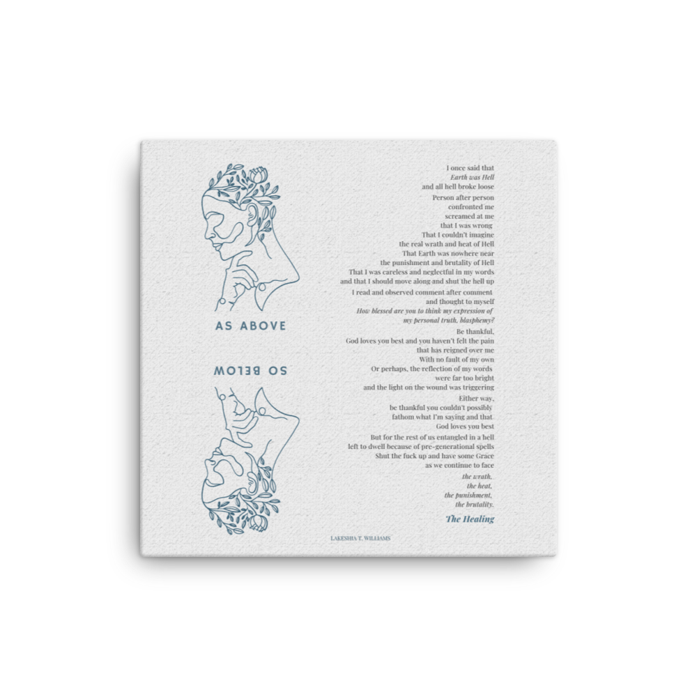 Original affirmations created to inspire you to live your authentic truth! Beautiful designs and colors. Looking to add a little flair to your room or office? Look no further - this canvas print has a vivid, fade-resistant print that you're bound to fall in love with.