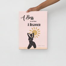 Load image into Gallery viewer, Original poetry created to inspire you to live your authentic truth! Beautiful designs and colors. Looking to add a little flair to your room or office? Look no further - this canvas print has a vivid, fade-resistant print that you&#39;re bound to fall in love with.

