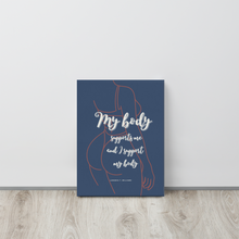 Load image into Gallery viewer, Original poetry created to inspire you to live your authentic truth! Beautiful designs and colors. Looking to add a little flair to your room or office? Look no further - this canvas print has a vivid, fade-resistant print that you&#39;re bound to fall in love with.
