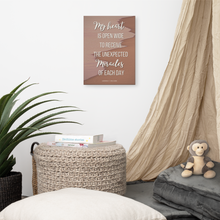Load image into Gallery viewer, Original poetry created to inspire you to live your authentic truth! Beautiful designs and colors. Looking to add a little flair to your room or office? Look no further - this canvas print has a vivid, fade-resistant print that you&#39;re bound to fall in love with.
