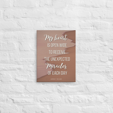 Load image into Gallery viewer, Original poetry created to inspire you to live your authentic truth! Beautiful designs and colors. Looking to add a little flair to your room or office? Look no further - this canvas print has a vivid, fade-resistant print that you&#39;re bound to fall in love with.
