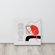 Load image into Gallery viewer, Original poetry created to inspire you to live your authentic truth! Beautiful designs and colors. Looking to add a little flair to your room or office? Look no further - this canvas print has a vivid, fade-resistant print that you&#39;re bound to fall in love with.
