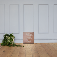 Load image into Gallery viewer, Original poetry created to inspire you to live your authentic truth! Beautiful designs and colors. Looking to add a little flair to your room or office? Look no further - this canvas print has a vivid, fade-resistant print that you&#39;re bound to fall in love with.
