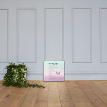 Load image into Gallery viewer, Original poetry created to inspire you to live your authentic truth! Beautiful designs and colors. Looking to add a little flair to your room or office? Look no further - this canvas print has a vivid, fade-resistant print that you&#39;re bound to fall in love with.
