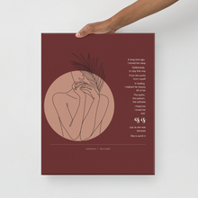 Load image into Gallery viewer, Original affirmations created to inspire you to live your authentic truth! Beautiful designs and colors. Looking to add a little flair to your room or office? Look no further - this canvas print has a vivid, fade-resistant print that you&#39;re bound to fall in love with.
