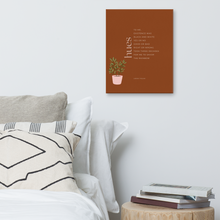 Load image into Gallery viewer, Original poetry created to inspire you to live your authentic truth! Beautiful designs and colors. Looking to add a little flair to your room or office? Look no further - this canvas print has a vivid, fade-resistant print that you&#39;re bound to fall in love with.
