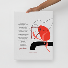 Load image into Gallery viewer, Original poetry created to inspire you to live your authentic truth! Beautiful designs and colors. Looking to add a little flair to your room or office? Look no further - this canvas print has a vivid, fade-resistant print that you&#39;re bound to fall in love with.
