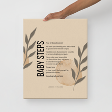 Load image into Gallery viewer, Original poetry created to inspire you to live your authentic truth! Beautiful designs and colors. Looking to add a little flair to your room or office? Look no further - this canvas print has a vivid, fade-resistant print that you&#39;re bound to fall in love with.
