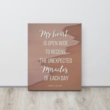 Load image into Gallery viewer, Original poetry created to inspire you to live your authentic truth! Beautiful designs and colors. Looking to add a little flair to your room or office? Look no further - this canvas print has a vivid, fade-resistant print that you&#39;re bound to fall in love with.
