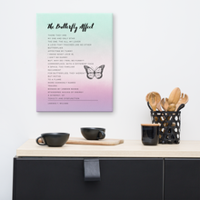 Load image into Gallery viewer, Original poetry created to inspire you to live your authentic truth! Beautiful designs and colors. Looking to add a little flair to your room or office? Look no further - this canvas print has a vivid, fade-resistant print that you&#39;re bound to fall in love with.
