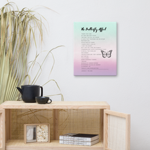 Load image into Gallery viewer, Original poetry created to inspire you to live your authentic truth! Beautiful designs and colors. Looking to add a little flair to your room or office? Look no further - this canvas print has a vivid, fade-resistant print that you&#39;re bound to fall in love with.
