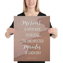 Load image into Gallery viewer, Original poetry created to inspire you to live your authentic truth! Beautiful designs and colors. Looking to add a little flair to your room or office? Look no further - this canvas print has a vivid, fade-resistant print that you&#39;re bound to fall in love with.
