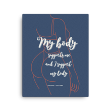 Load image into Gallery viewer, Original poetry created to inspire you to live your authentic truth! Beautiful designs and colors. Looking to add a little flair to your room or office? Look no further - this canvas print has a vivid, fade-resistant print that you&#39;re bound to fall in love with.

