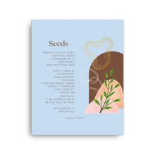 Load image into Gallery viewer, Original poetry created to inspire you to live your authentic truth! Beautiful designs and colors. Looking to add a little flair to your room or office? Look no further - this canvas print has a vivid, fade-resistant print that you&#39;re bound to fall in love with.
