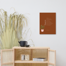 Load image into Gallery viewer, Original poetry created to inspire you to live your authentic truth! Beautiful designs and colors. Looking to add a little flair to your room or office? Look no further - this canvas print has a vivid, fade-resistant print that you&#39;re bound to fall in love with.
