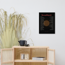 Load image into Gallery viewer, Original poetry created to inspire you to live your authentic truth! Beautiful designs and colors. Looking to add a little flair to your room or office? Look no further - this canvas print has a vivid, fade-resistant print that you&#39;re bound to fall in love with.
