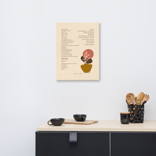 Load image into Gallery viewer, Original poetry created to inspire you to live your authentic truth! Beautiful designs and colors. Looking to add a little flair to your room or office? Look no further - this canvas print has a vivid, fade-resistant print that you&#39;re bound to fall in love with.

