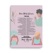 Load image into Gallery viewer, Original poetry created to inspire you to live your authentic truth! Beautiful designs and colors. Looking to add a little flair to your room or office? Look no further - this canvas print has a vivid, fade-resistant print that you&#39;re bound to fall in love with.
