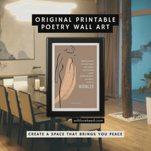 Load and play video in Gallery viewer, Positive and powerful original poems for self love, healing journeys, shadow work, inner child healing, inspirational quotes, divine feminine energy healing, motivational poems perfect for poetry lovers.
