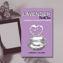 Load image into Gallery viewer, &quot;Matriarch Art&quot; Lavender Heart Tea Collection Throw Blanket
