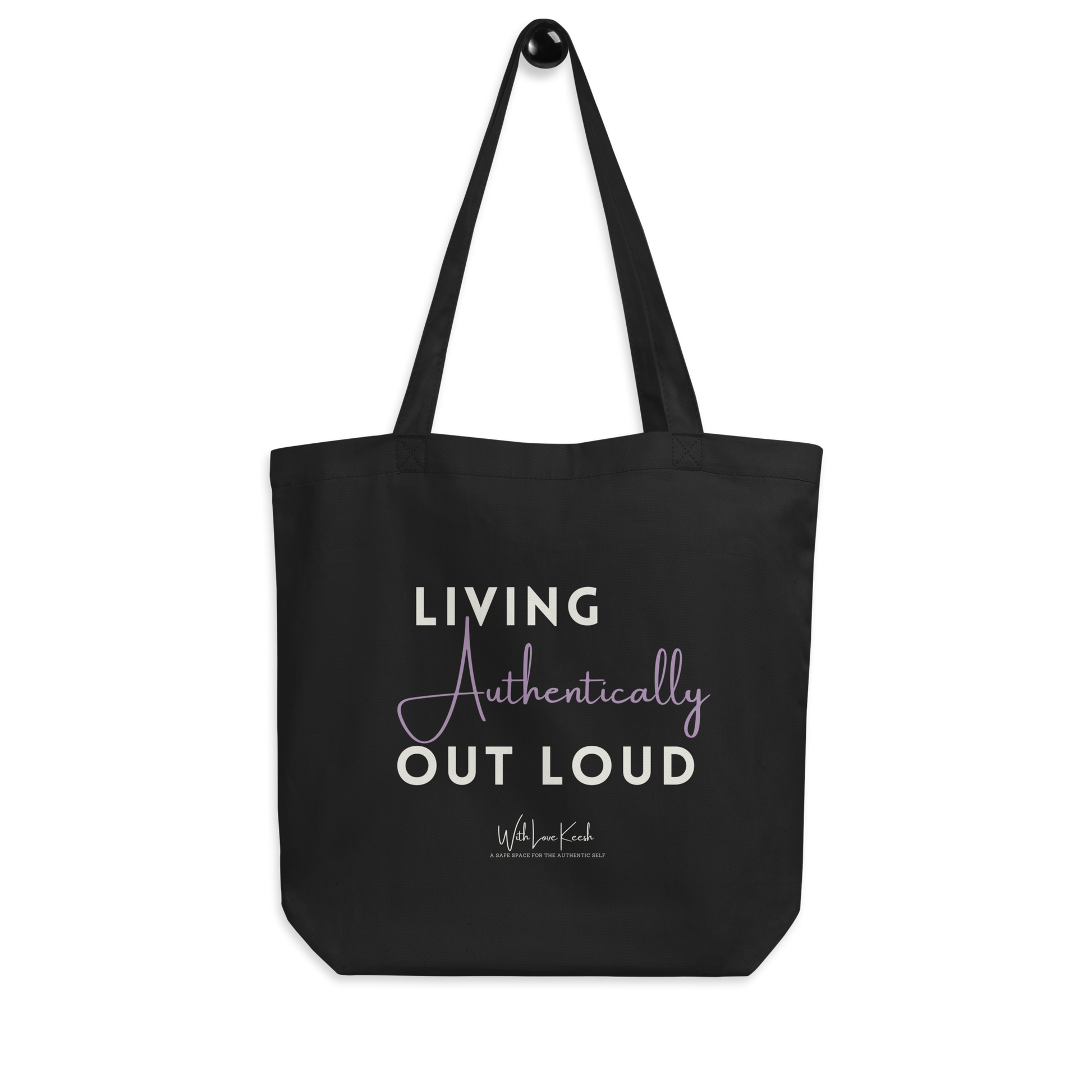 Original affirmations created to inspire you to live your authentic truth! Beautiful designs and colors. Say goodbye to plastic and bag your goodies in this organic cotton tote bag. There’s more than enough room for groceries, books, and anything in between.