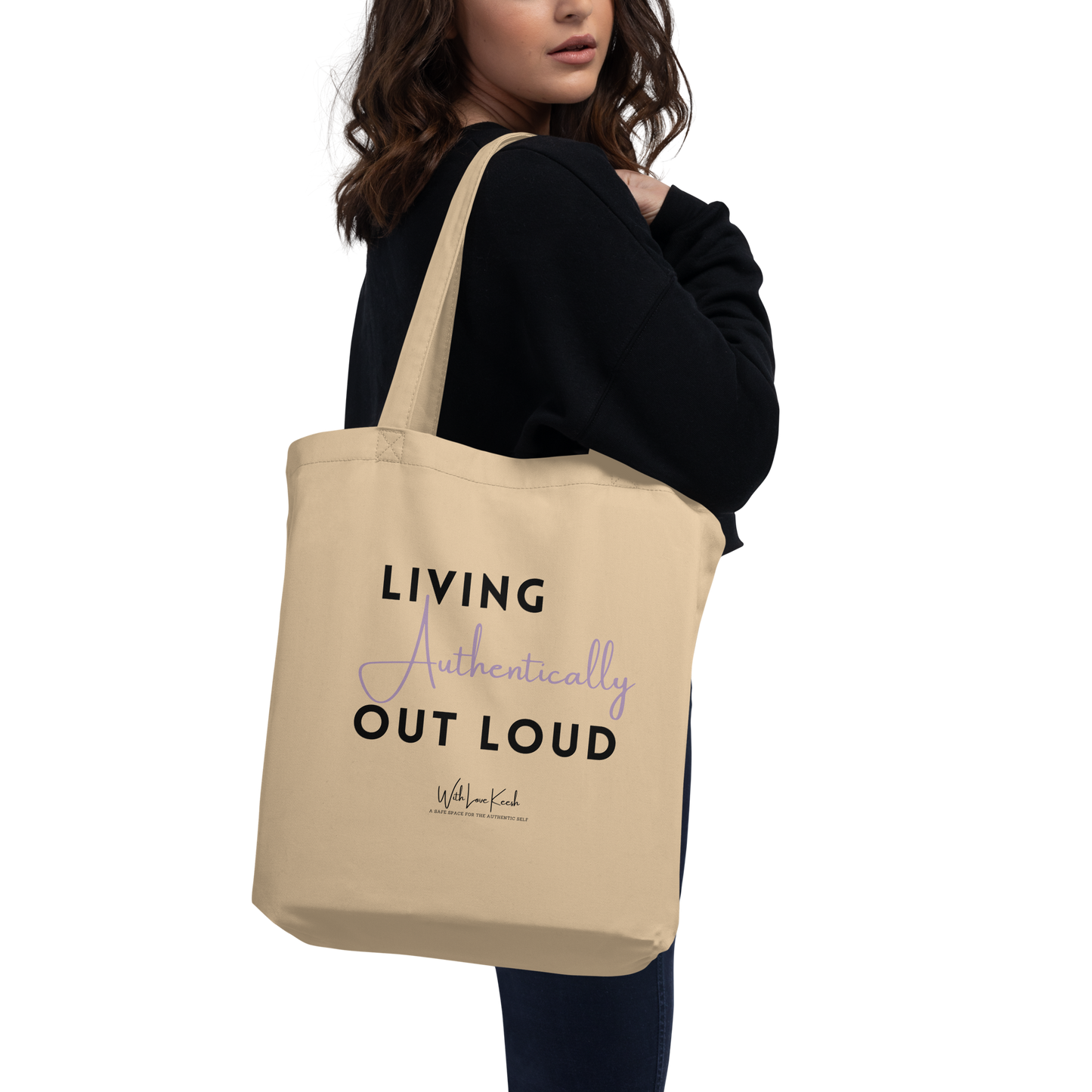 Original affirmations created to inspire you to live your authentic truth! Beautiful designs and colors. Say goodbye to plastic and bag your goodies in this organic cotton tote bag. There’s more than enough room for groceries, books, and anything in between.