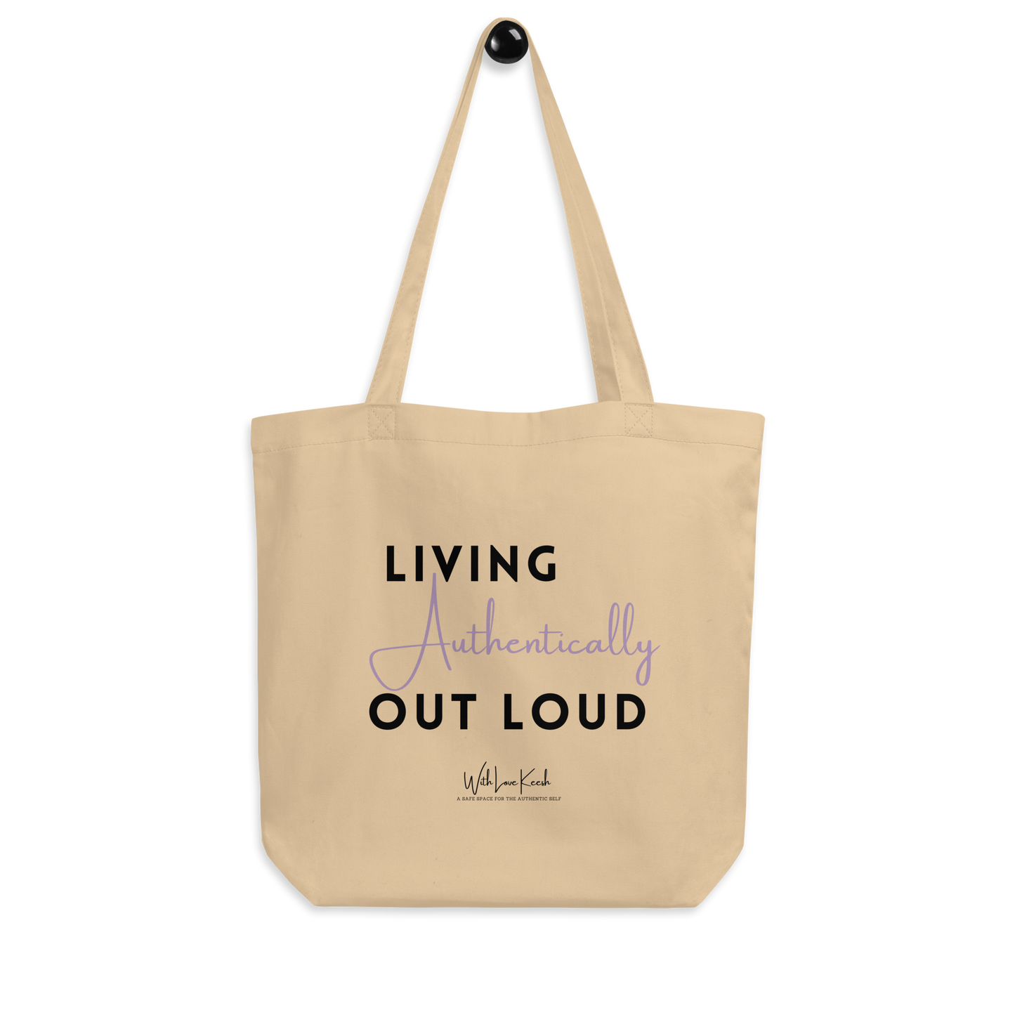Original affirmations created to inspire you to live your authentic truth! Beautiful designs and colors. Say goodbye to plastic and bag your goodies in this organic cotton tote bag. There’s more than enough room for groceries, books, and anything in between.