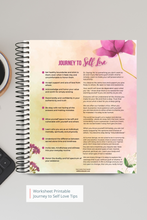 Load image into Gallery viewer, Self Love Journey- 10 How to Improve Self Love Tips &amp; Affirmations Printable (Digital Download)
