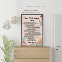 Load image into Gallery viewer, Positive and powerful original poems for self love, healing journeys, shadow work, inner child healing, inspirational quotes, divine feminine energy healing, motivational poems perfect for poetry lovers.
