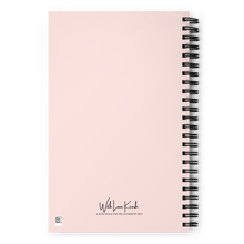 Load image into Gallery viewer, A safe space where you can journal, write down ideas, take notes or visualize/manifest. This custom wire-bound notebook will be a great daily companion whenever you need to put your thoughts down on paper!
