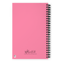 Load image into Gallery viewer, Self Love Self help boundaries journal with love keesh A safe space where you can journal, write down ideas, take notes or visualize/manifest. This custom wire-bound notebook will be a great daily companion whenever you need to put your thoughts down on paper
