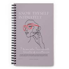 Load image into Gallery viewer, Self Love Self help boundaries journal with love keesh A safe space where you can journal, write down ideas, take notes or visualize/manifest. This custom wire-bound notebook will be a great daily companion whenever you need to put your thoughts down on paper

