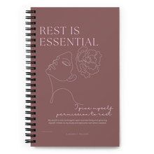 Load image into Gallery viewer, Original affirmations created to inspire you to live your authentic truth! Beautiful designs and colors. A safe space where you can journal, write down ideas, take notes or visualize/manifest. This custom wire-bound notebook will be a great daily companion whenever you need to put your thoughts down on paper!
