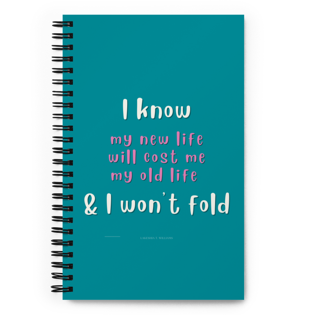Original affirmations created to inspire you to live your authentic truth! Beautiful designs and colors. A safe space where you can journal, write down ideas, take notes or visualize/manifest. This custom wire-bound notebook will be a great daily companion whenever you need to put your thoughts down on paper!