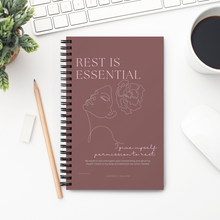 Load image into Gallery viewer, Original affirmations created to inspire you to live your authentic truth! Beautiful designs and colors. A safe space where you can journal, write down ideas, take notes or visualize/manifest. This custom wire-bound notebook will be a great daily companion whenever you need to put your thoughts down on paper!
